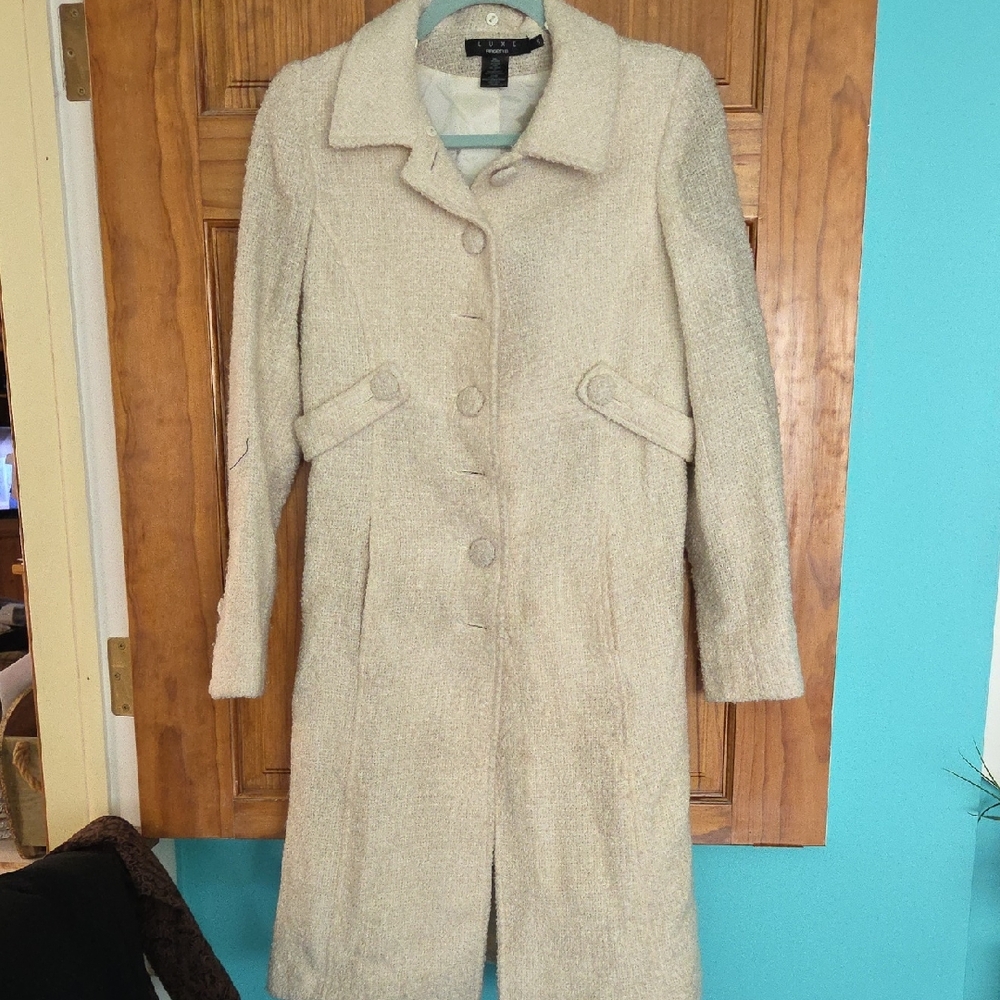 Arden B Beige Teddy Coat